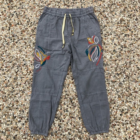 Anthropologie Pants - Anthropologie Stockton Embroidered Crop Joggers